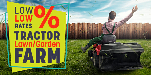Get Low Rates on Lawn Mower and Tractor Loans